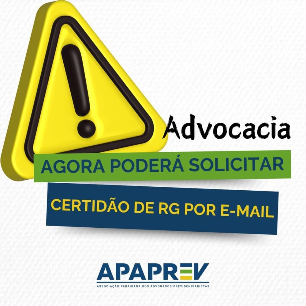 A advocacia agora pode requerer a certidão de registro civil de forma remota (por e-mail) junto ao Núcleo de Identificação Civil e Criminal na Paraíba